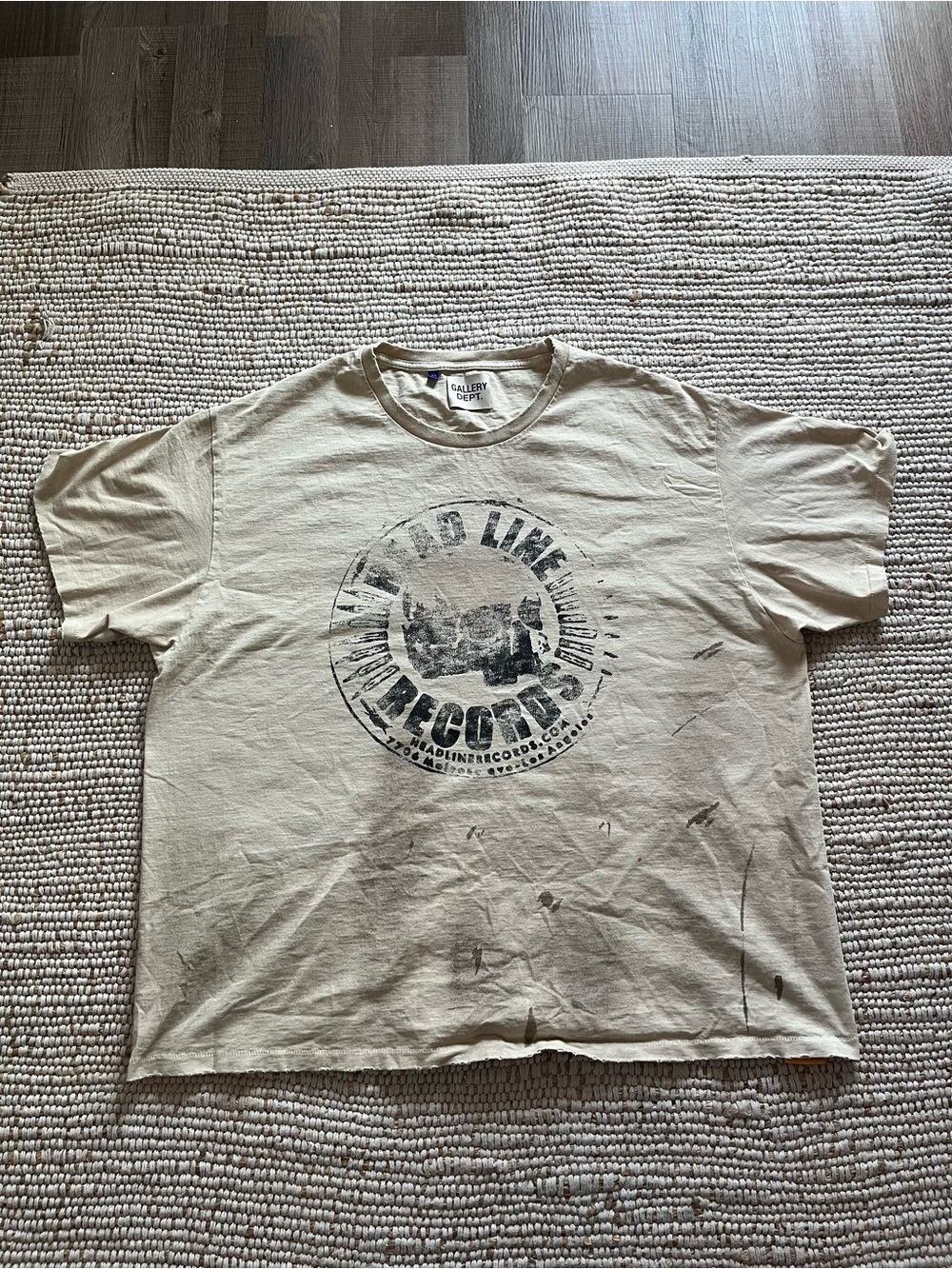 Gallery Dept Beige Short-Sleeve Graphic Tee